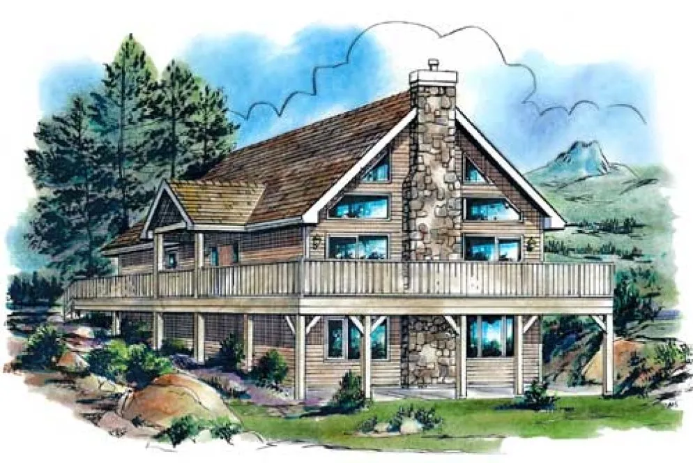 Full Rendering for House Plan #131534