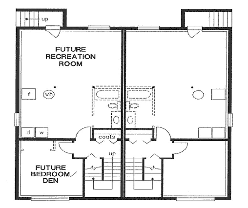 Basement Plan for House Plan #134534