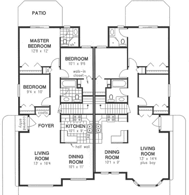 Main Floor Plan for House Plan #137534