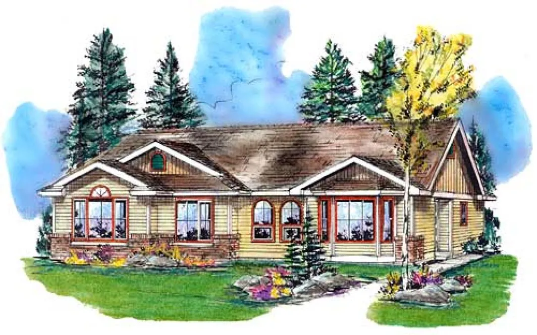 Full Rendering for House Plan #137534