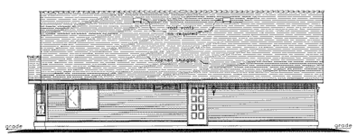Rear Elevation for House Plan #132244