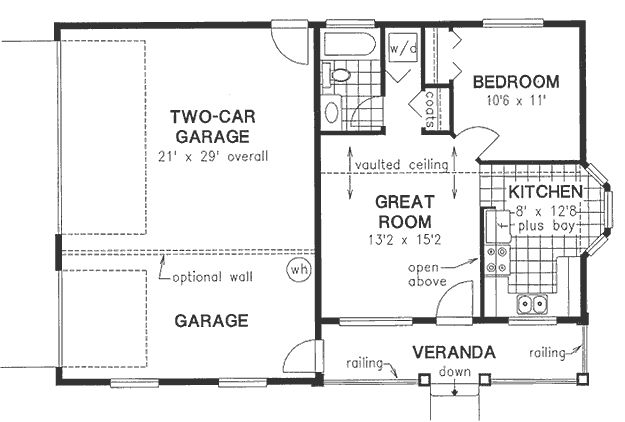Main Floor Plan for House Plan #132244