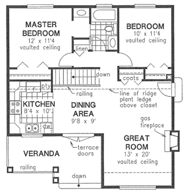 Main Floor Plan for House Plan #133244