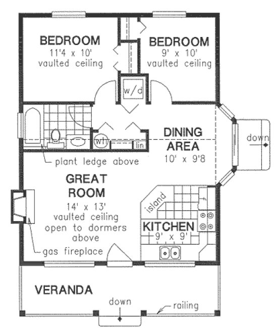 Main Floor Plan for House Plan #134244