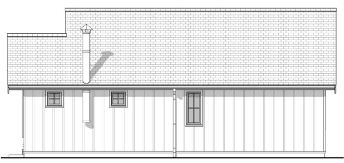 Right Elevation for House Plan #591021