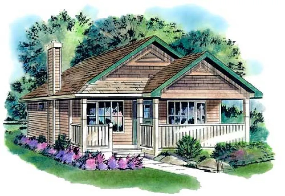 Full Rendering for House Plan #135244