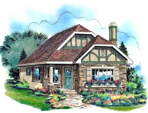 Full Rendering for House Plan #136244