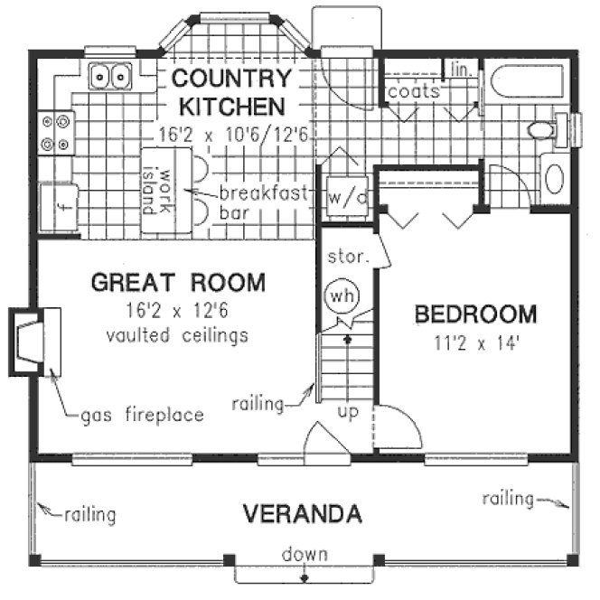 Main Floor Plan for House Plan #130344