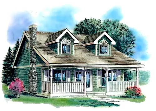 Full Rendering for House Plan #130344