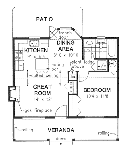 Main Floor Plan for House Plan #131344