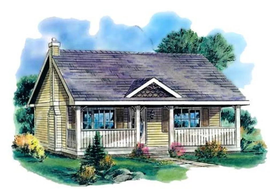 Full Rendering for House Plan #131344