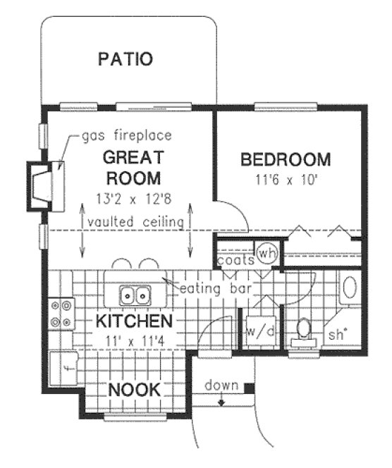 Main Floor Plan for House Plan #133344
