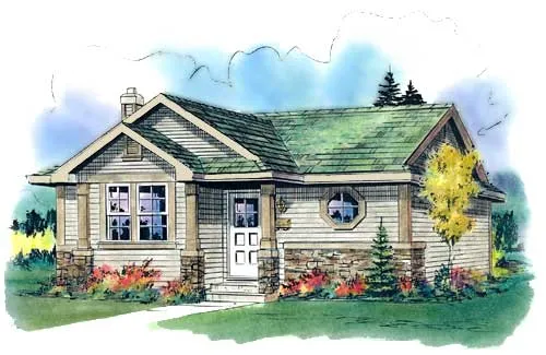 Full Rendering for House Plan #133344