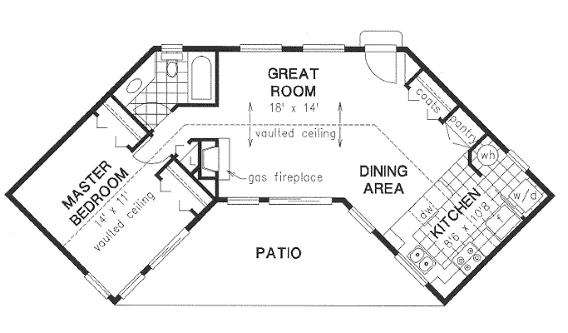 Main Floor Plan for House Plan #134344