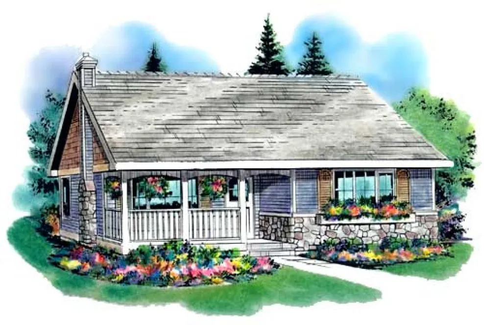 Full Rendering for House Plan #130444