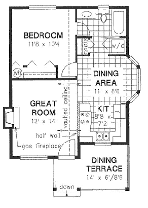 Main Floor Plan for House Plan #132644