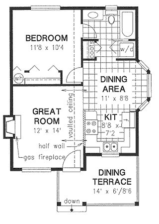 Main Floor Plan for House Plan #132644