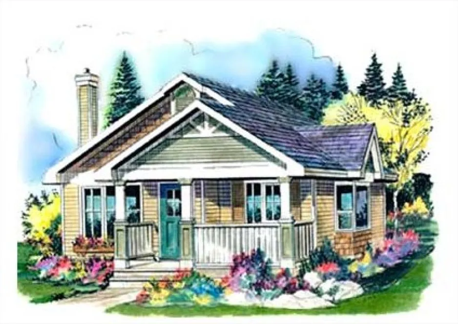 Full Rendering for House Plan #132644