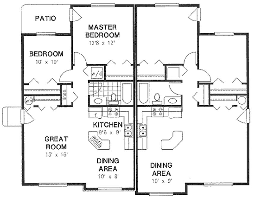 Main Floor Plan for House Plan #139054