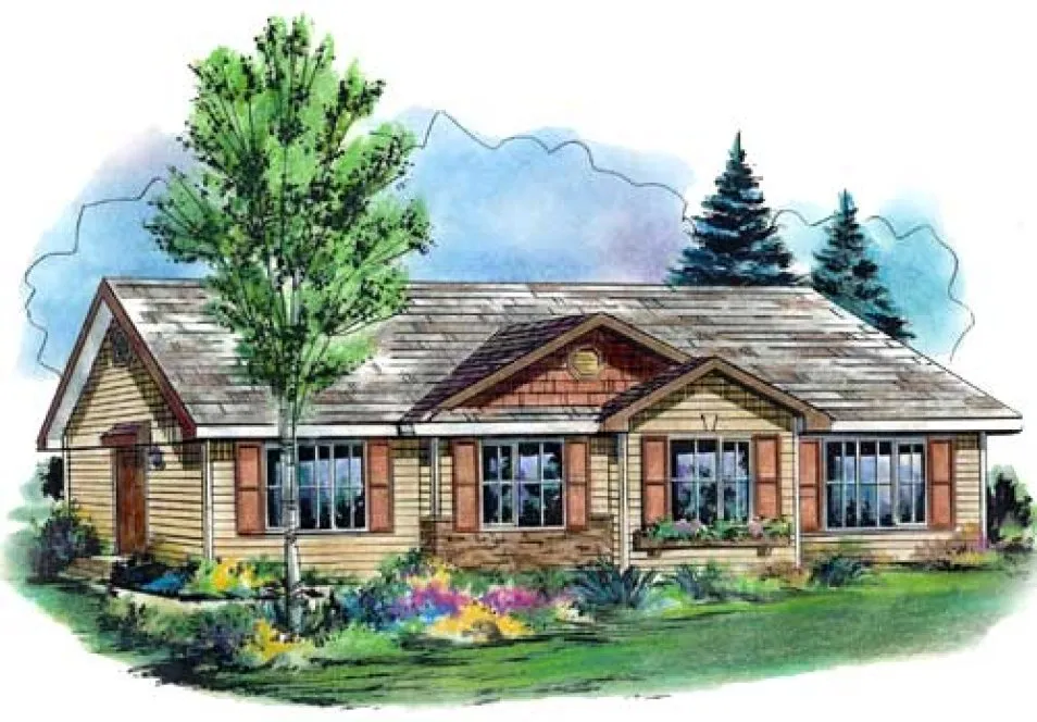 Full Rendering for House Plan #139054