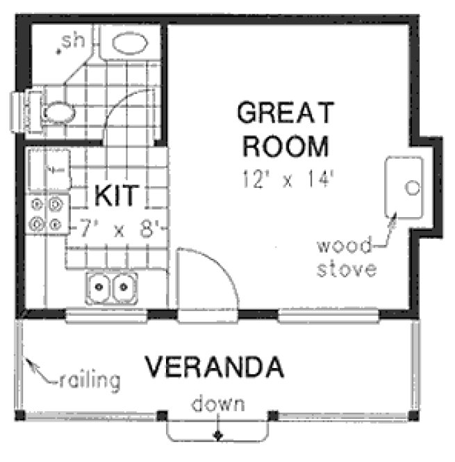 Main Floor Plan for House Plan #132254