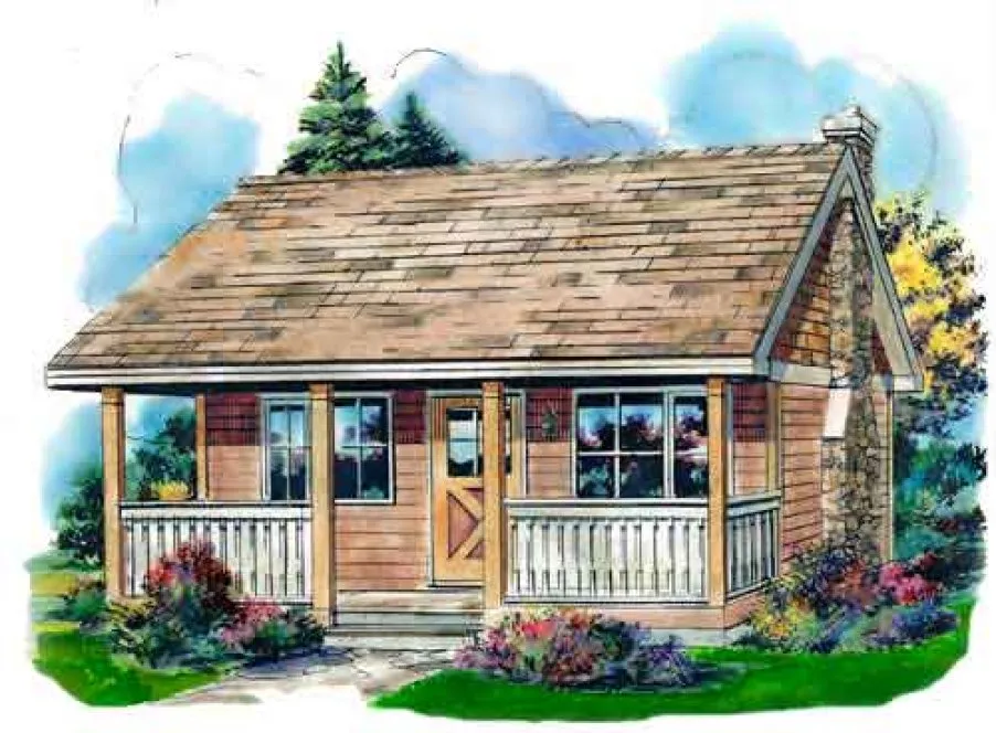 Full Rendering for House Plan #132254