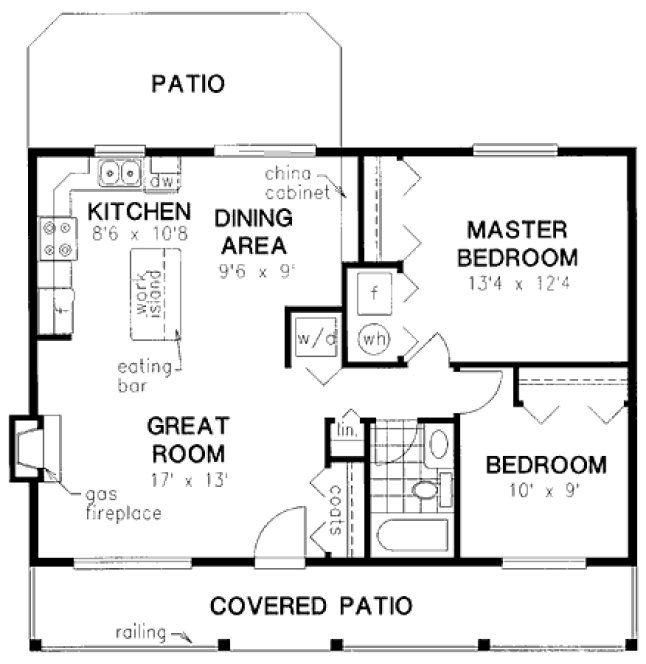 Main Floor Plan for House Plan #137354