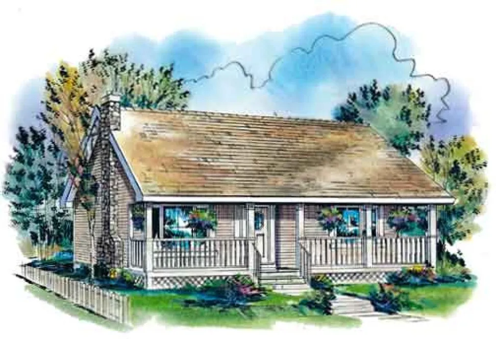 Full Rendering for House Plan #137354