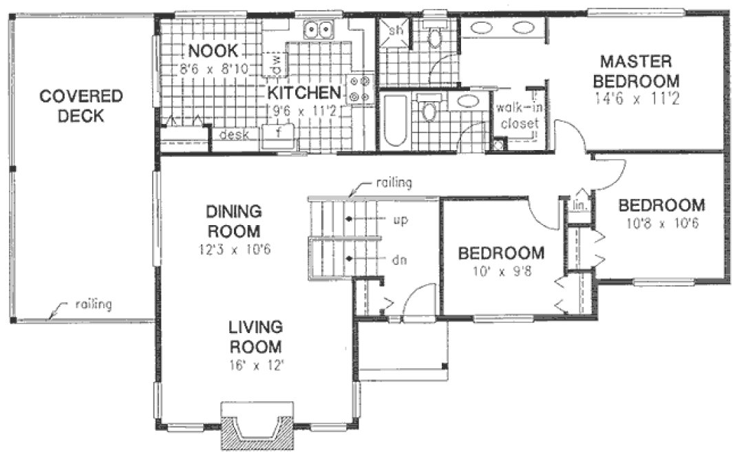 Main Floor Plan for House Plan #134009