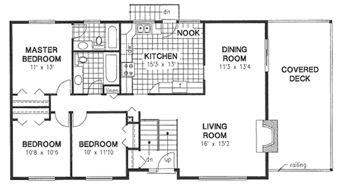 Main Floor Plan for House Plan #133509