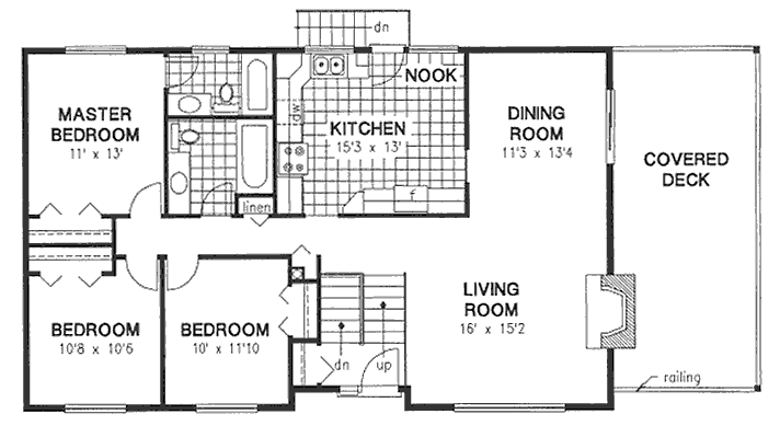 Main Floor Plan for House Plan #133509