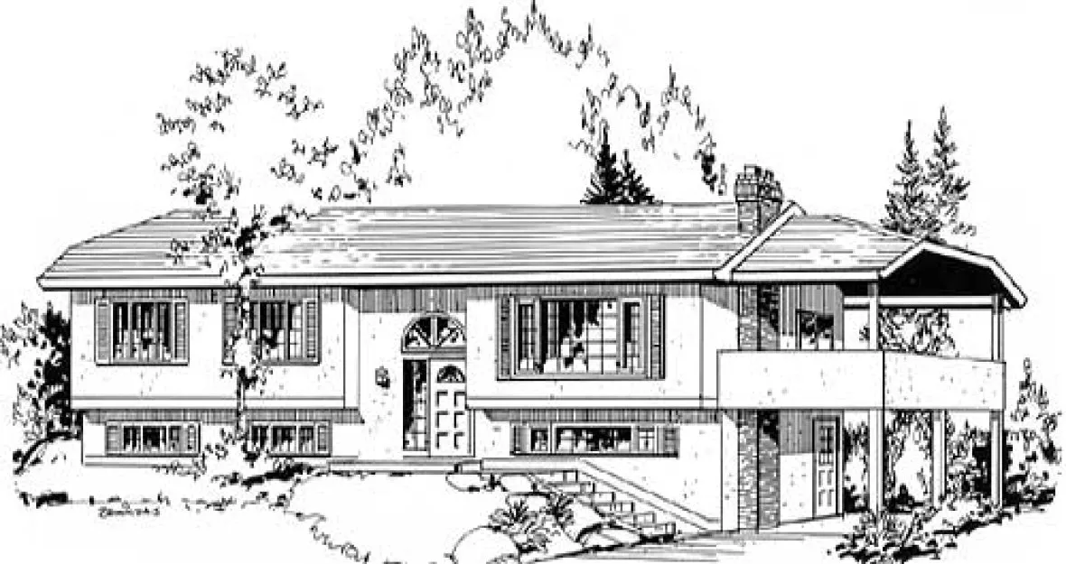 Full Rendering for House Plan #133509