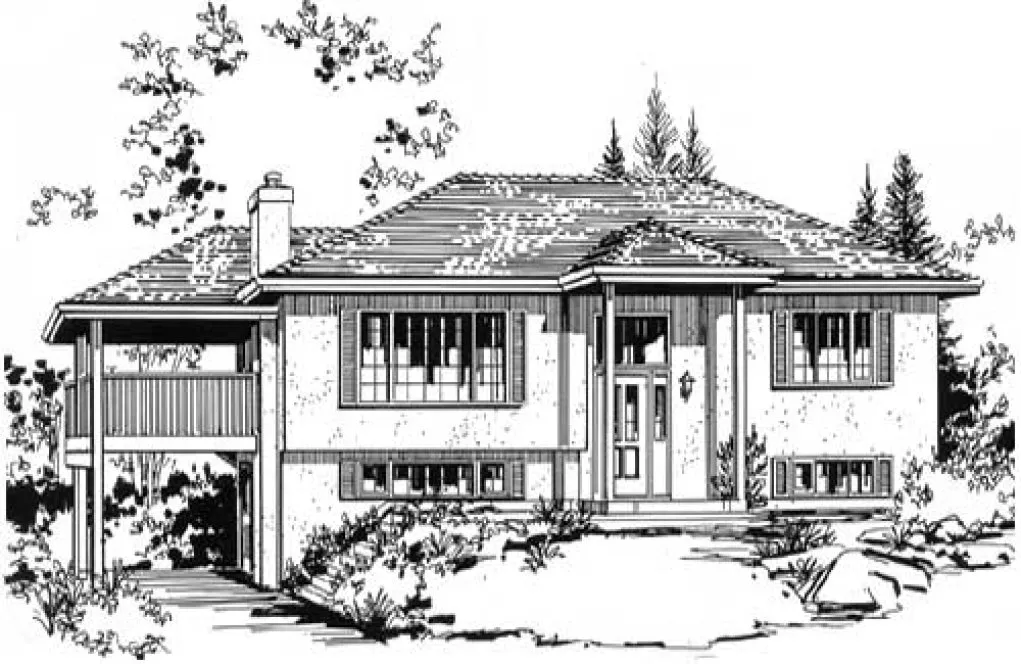 Full Rendering for House Plan #135609