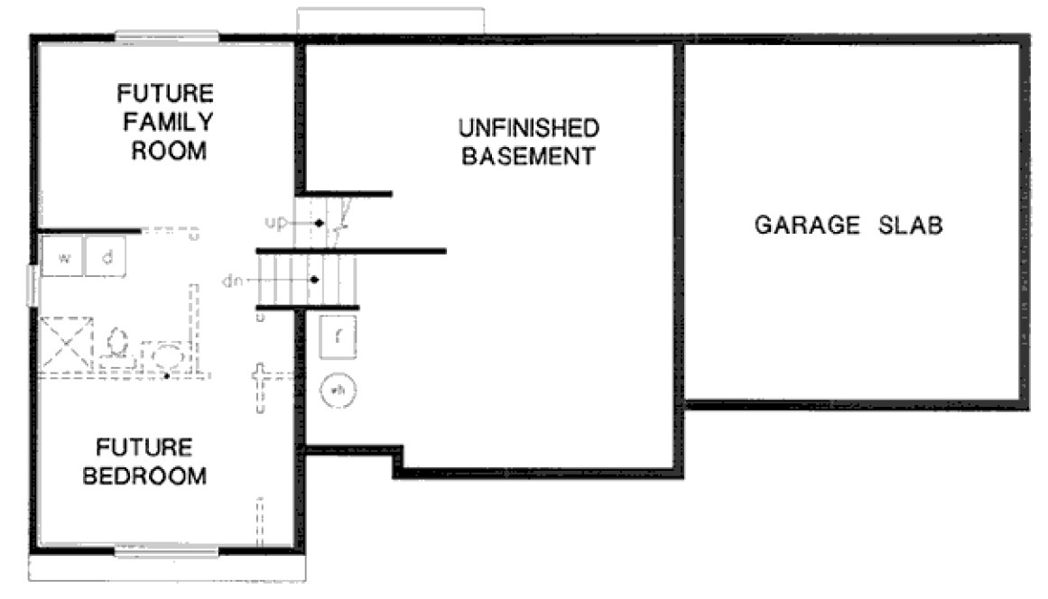 Basement Plan for House Plan #137609