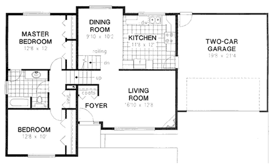 Second Floor Plan for House Plan #137609