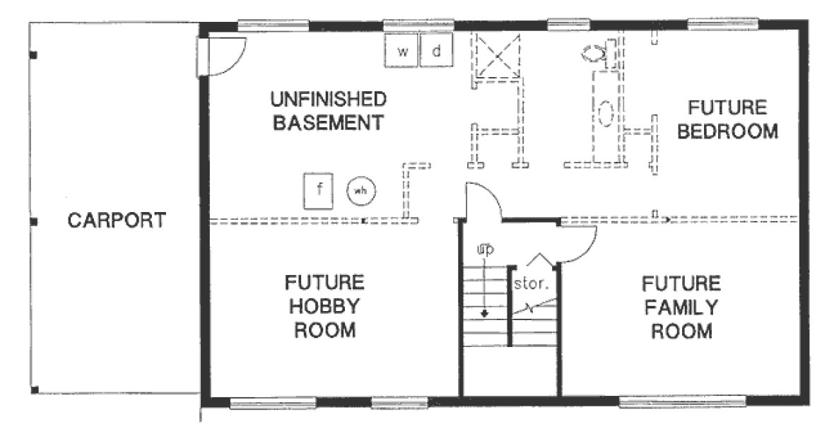Basement Plan for House Plan #138609
