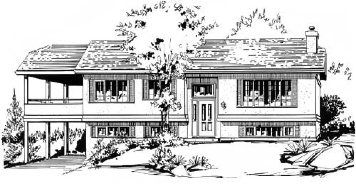 Full Rendering for House Plan #138609