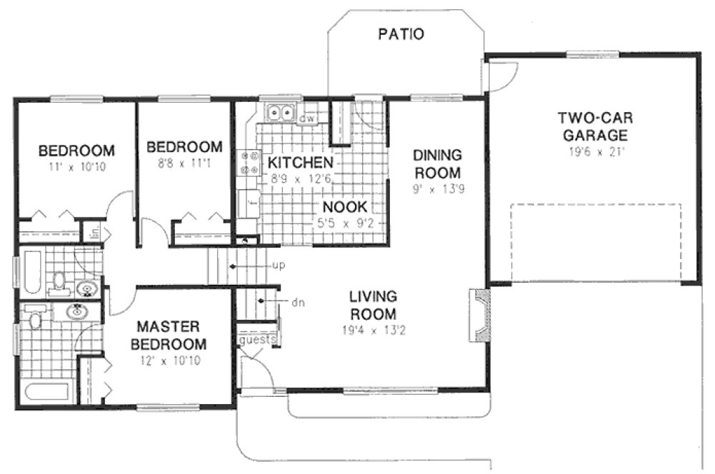 Main Floor Plan for House Plan #130709