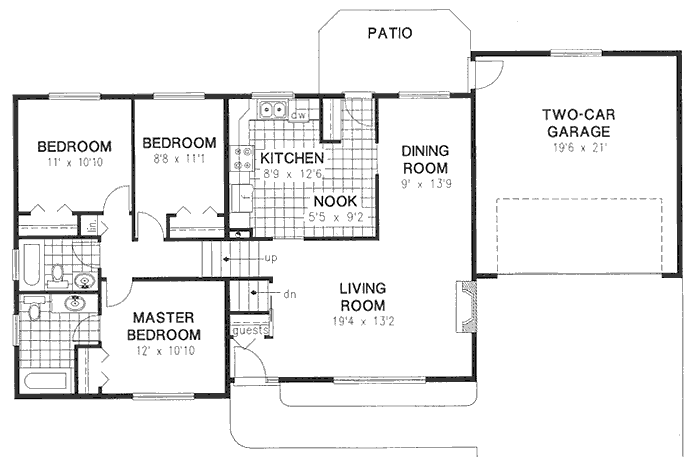 Main Floor Plan for House Plan #130709