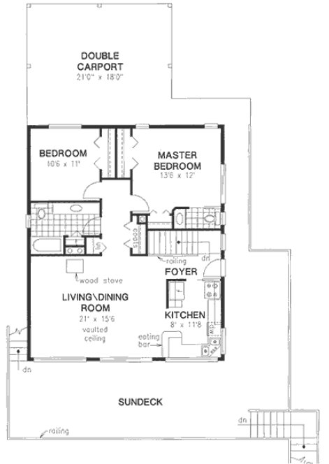 Main Floor Plan for House Plan #132119