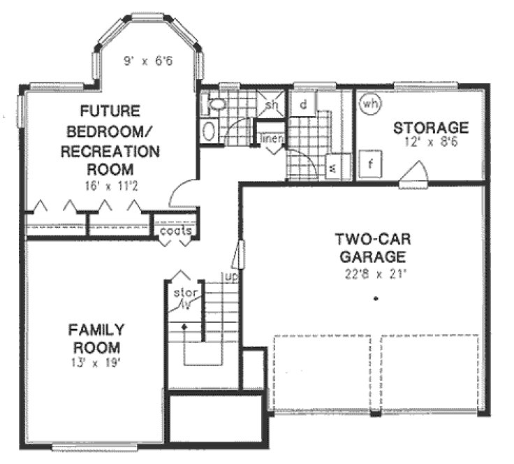 Basement Plan for House Plan #130719
