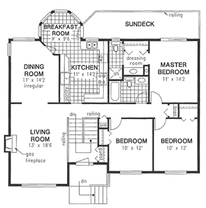 Main Floor Plan for House Plan #130719