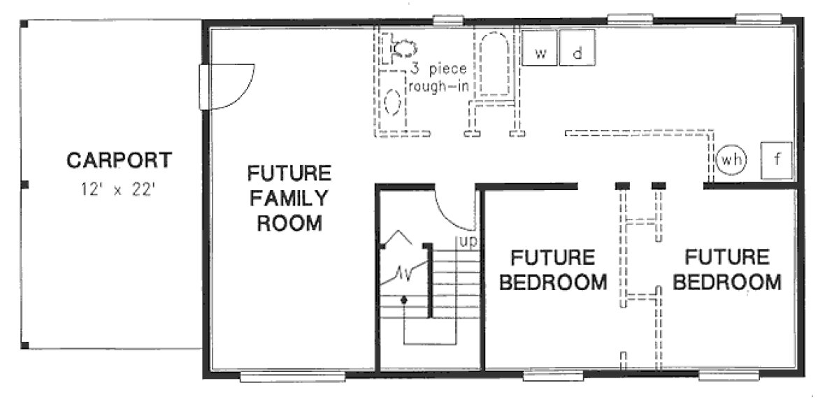 Basement Plan for House Plan #132719