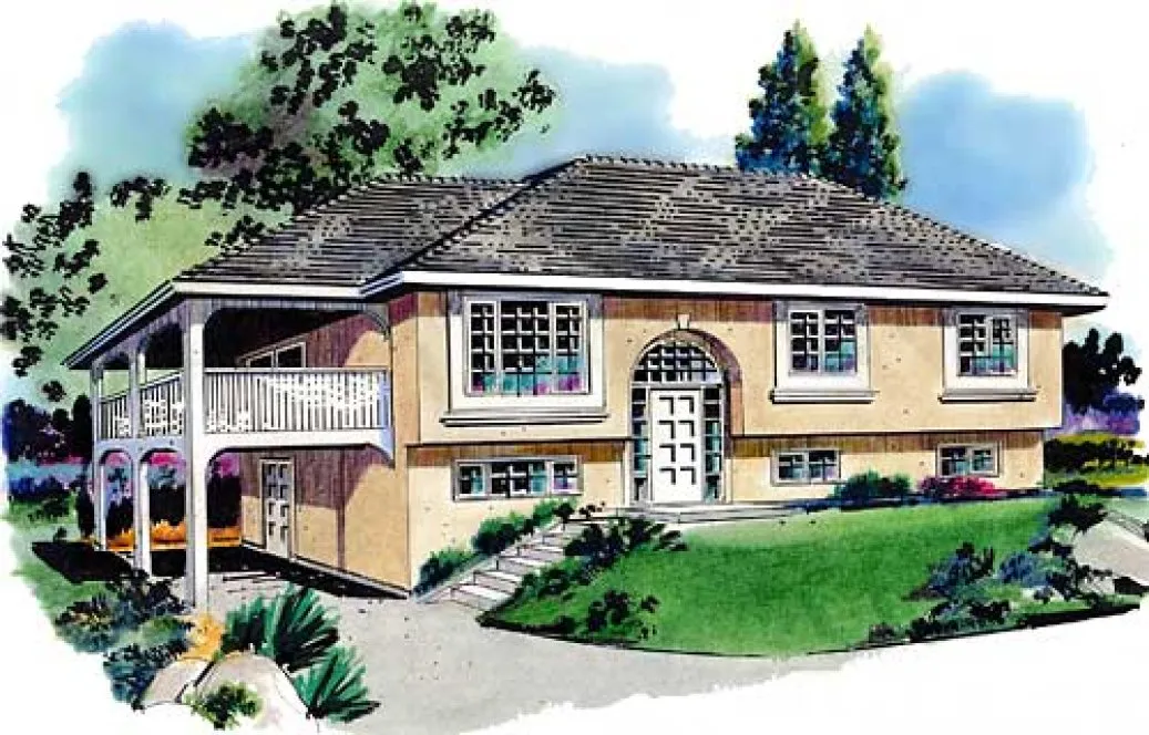 Full Rendering for House Plan #132719