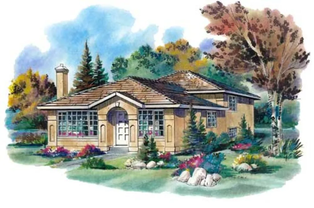 Full Rendering for House Plan #138229