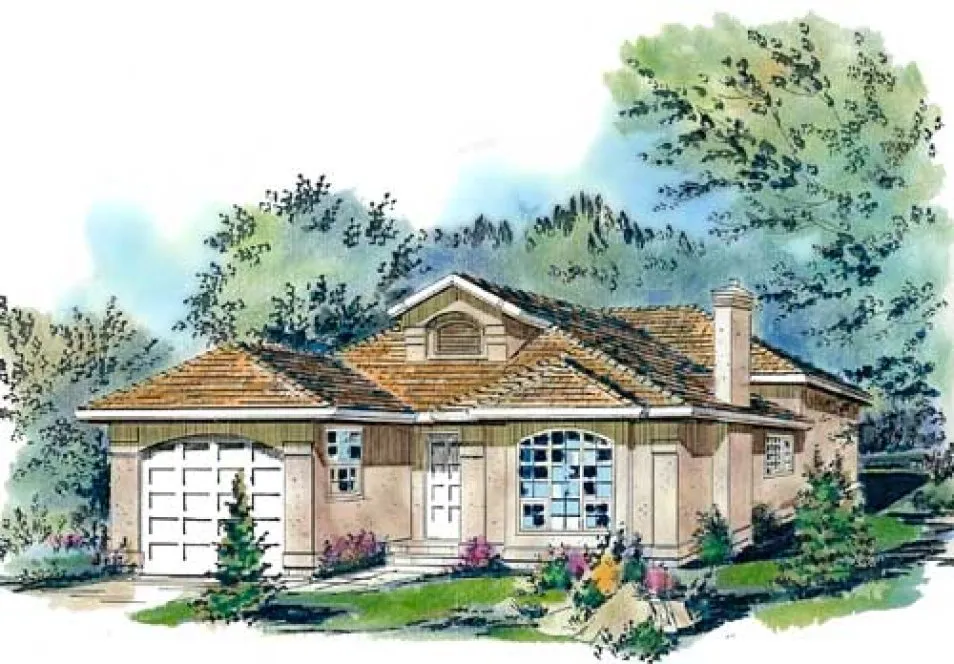 Full Rendering for House Plan #137329