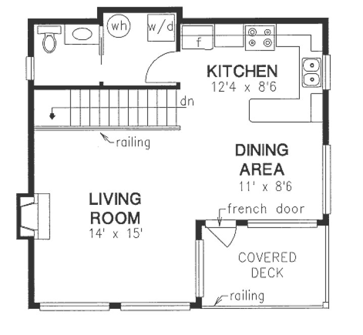 Main Floor Plan for House Plan #133429