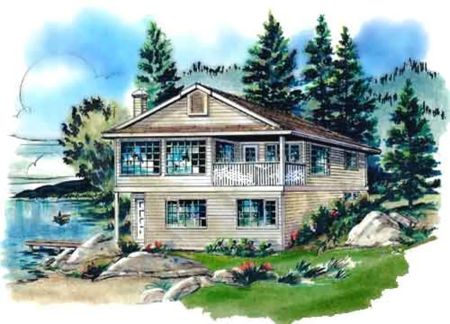 Full Rendering for House Plan #133429