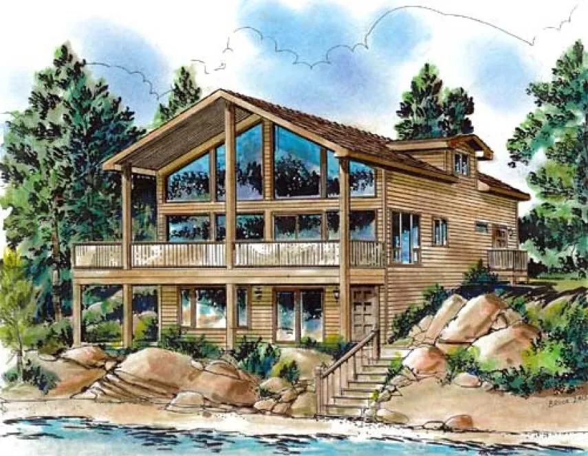 Full Rendering for House Plan #138429