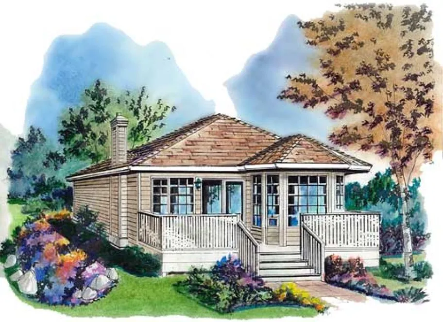 Full Rendering for House Plan #133529